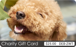 A TisBest Charity Gift Card with a cute puppy design. 