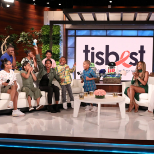 Single foster mom of seven, Brittanie Richardson, appears as a guest on The Ellen DeGeneres Show.